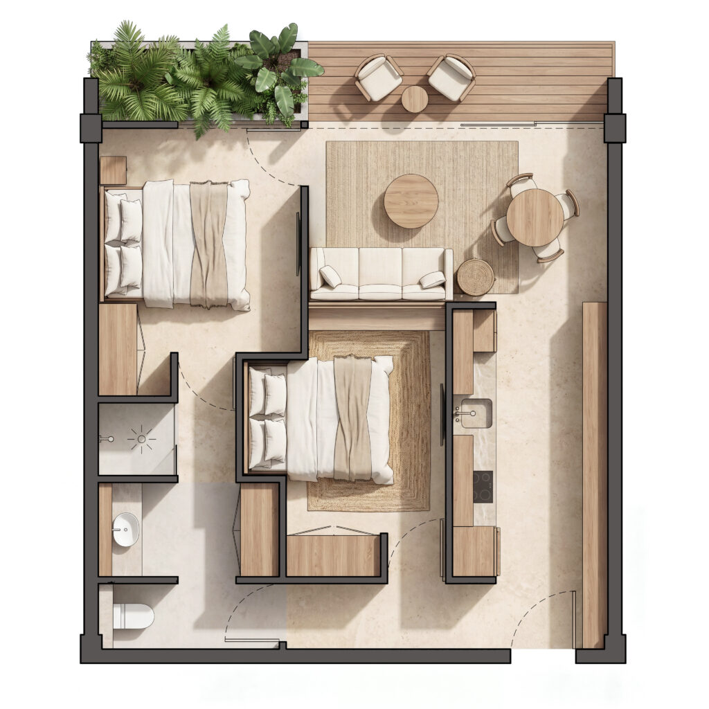 Plan Appartement E